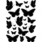 Kit Vinilo decorativo  23 mariposas