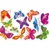 Kit Vinilo decorativo infantil 12 mariposas