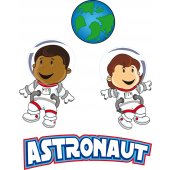 Vinilo infantil Los astronautas