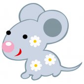 Vinilo infantil ratón