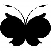 Vinilo Pizarra mariposa