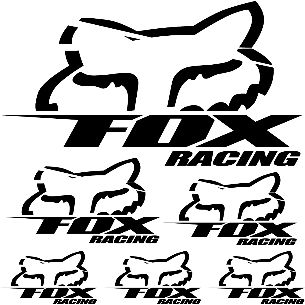 Fox Racing honda hrc Track Pack pegatinas hoja blanco azul rojo