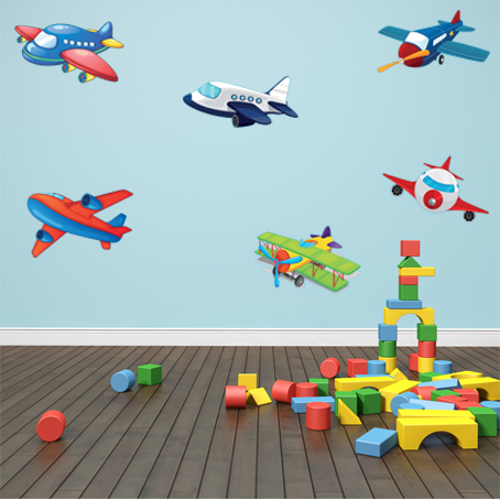 Vinilo infantil aviones