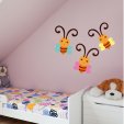 Kit Vinilo decorativo infantil 3 mariposas