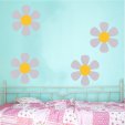 Kit Vinilo decorativo infantil 4 flores