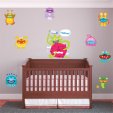 Kit Vinilo decorativo infantil 9 monstruos