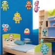 Kit Vinilo decorativo infantil 9 robots