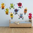 Kit Vinilo decorativo infantil 9 robots