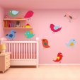 Kit Vinilo decorativo infantil aves