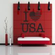 Vinilo decorativo i love usa