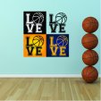 Vinilo decorativo love basketball