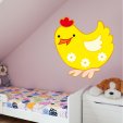 Vinilo infantil gallina