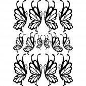 Kit Vinilo decorativo  14 mariposas