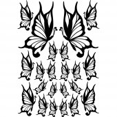 Kit Vinilo decorativo  22 mariposas
