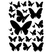 Kit Vinilo decorativo  25 mariposas