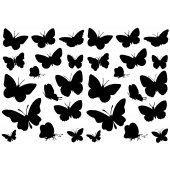 Kit Vinilo decorativo  30 mariposas