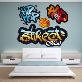 Kit Vinilo decorativo  4 graffitis