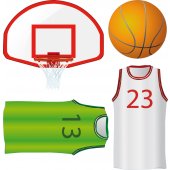 Kit Vinilo decorativo Basketball Accesorios