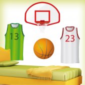 Kit Vinilo decorativo Basketball Accesorios