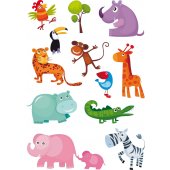 Kit Vinilo decorativo infantil 11 animales