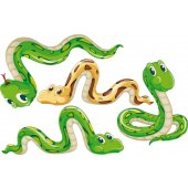 Kit Vinilo decorativo infantil 4 serpientes