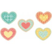 Kit Vinilo decorativo infantil 5 corazónes