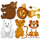 Kit Vinilo decorativo infantil 6 animales