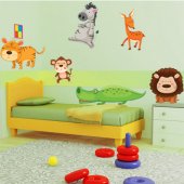 Kit Vinilo decorativo infantil 7 animales