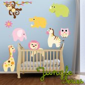 Kit Vinilo decorativo infantil 8 animales