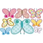 Kit Vinilo decorativo infantil 8 mariposas