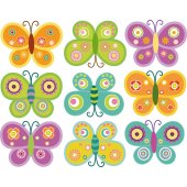 Kit Vinilo decorativo infantil 9 mariposas