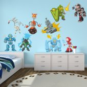 Kit Vinilo decorativo infantil 9 robots