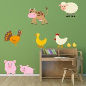 Kit Vinilo decorativo infantil animales