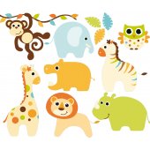 Kit Vinilo decorativo infantil animales