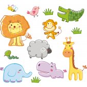 Kit Vinilo decorativo infantil animales