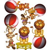 Kit Vinilo decorativo infantil circo