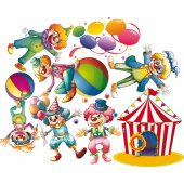 Kit Vinilo decorativo infantil circo