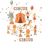 Kit Vinilo decorativo infantil circo