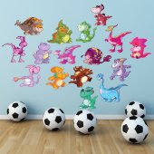 Kit Vinilo decorativo infantil dinosaurio