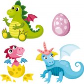 Kit Vinilo decorativo infantil dinosaurio