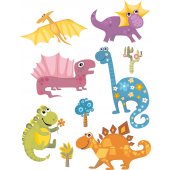 Kit Vinilo decorativo infantil dinosaurios