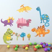 Kit Vinilo decorativo infantil dinosaurios