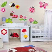 Kit Vinilo decorativo infantil insectos