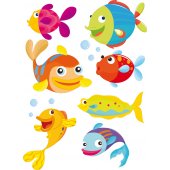 Kit Vinilo decorativo infantil pescado