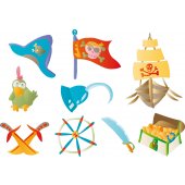 Kit Vinilo decorativo infantil piratas