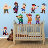 Kit Vinilo decorativo infantil piratas