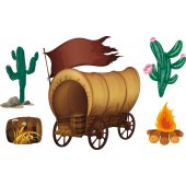 Kit Vinilo decorativo infantil vaquero