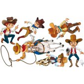 Kit Vinilo decorativo infantil vaqueros