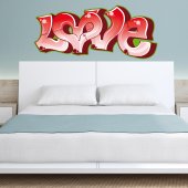 Vinilo decorativo graffiti love