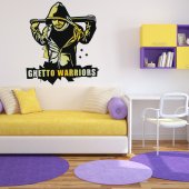 Vinilo decorativo guetto warriors